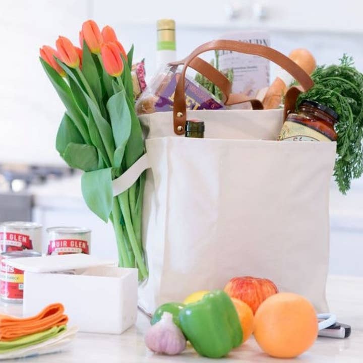 Heavy Canvas Market Tote | Natural