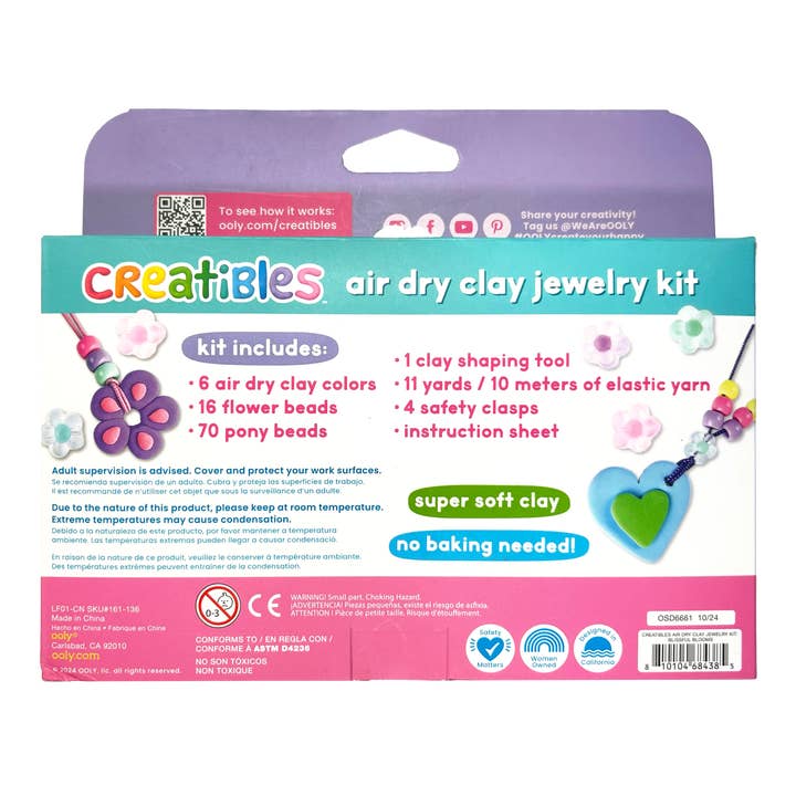Creatibles | Air Dry Clay Jewelry Kit | Blissful Bloom