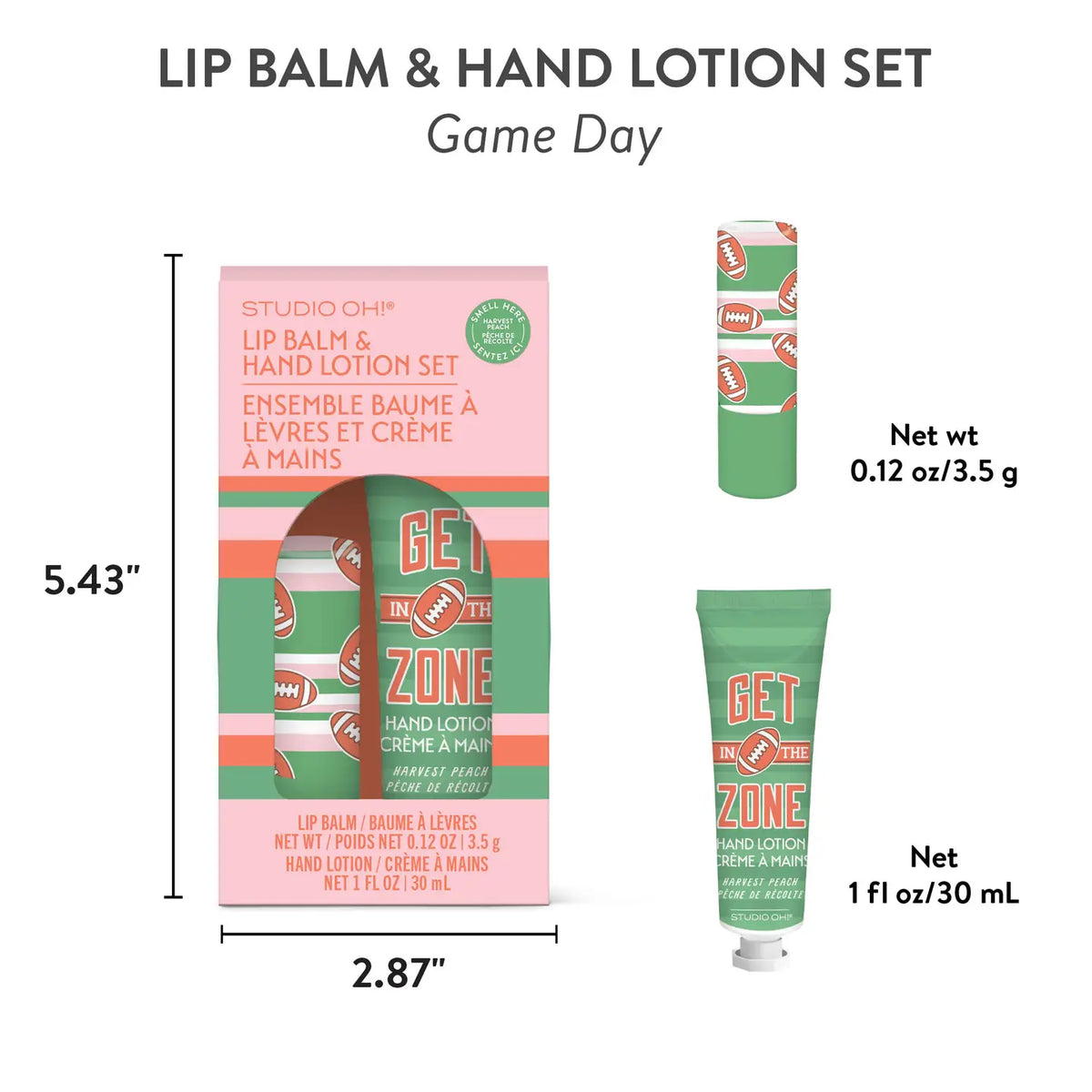 Lip Balm & Hand Lotion Set | Game Day