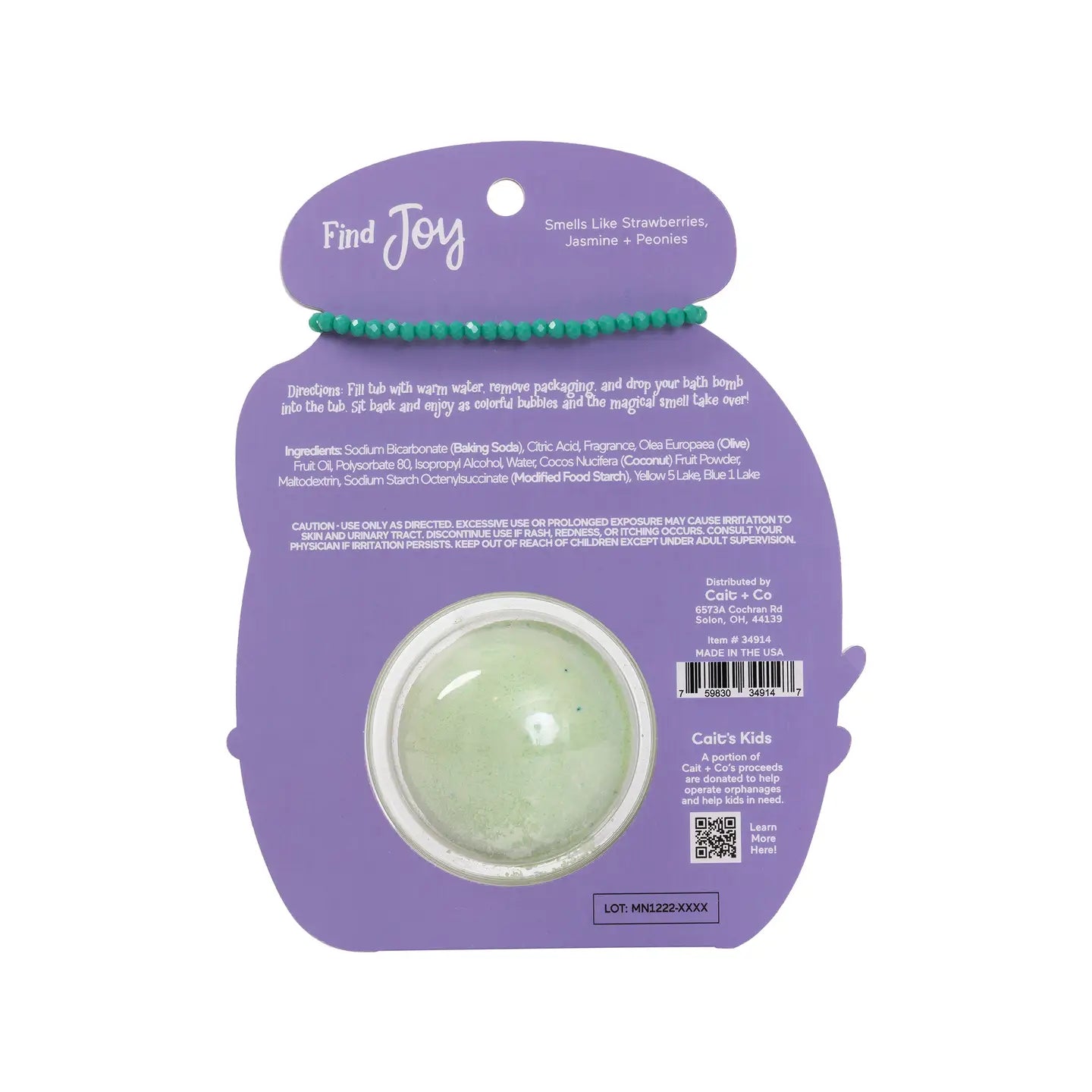 Friendship Bracelet Bath Bomb | Find Joy
