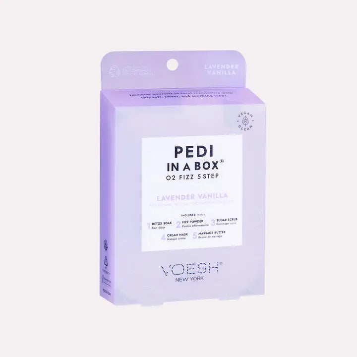 Pedi in A Box | O2 Fizz 5 Step | Lavender Vanilla