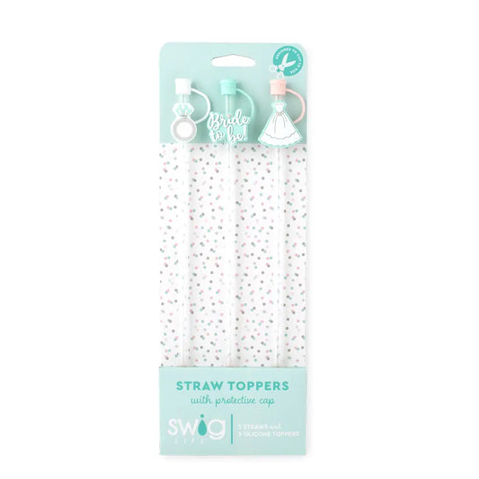 Straw Topper Set | Bride to Be