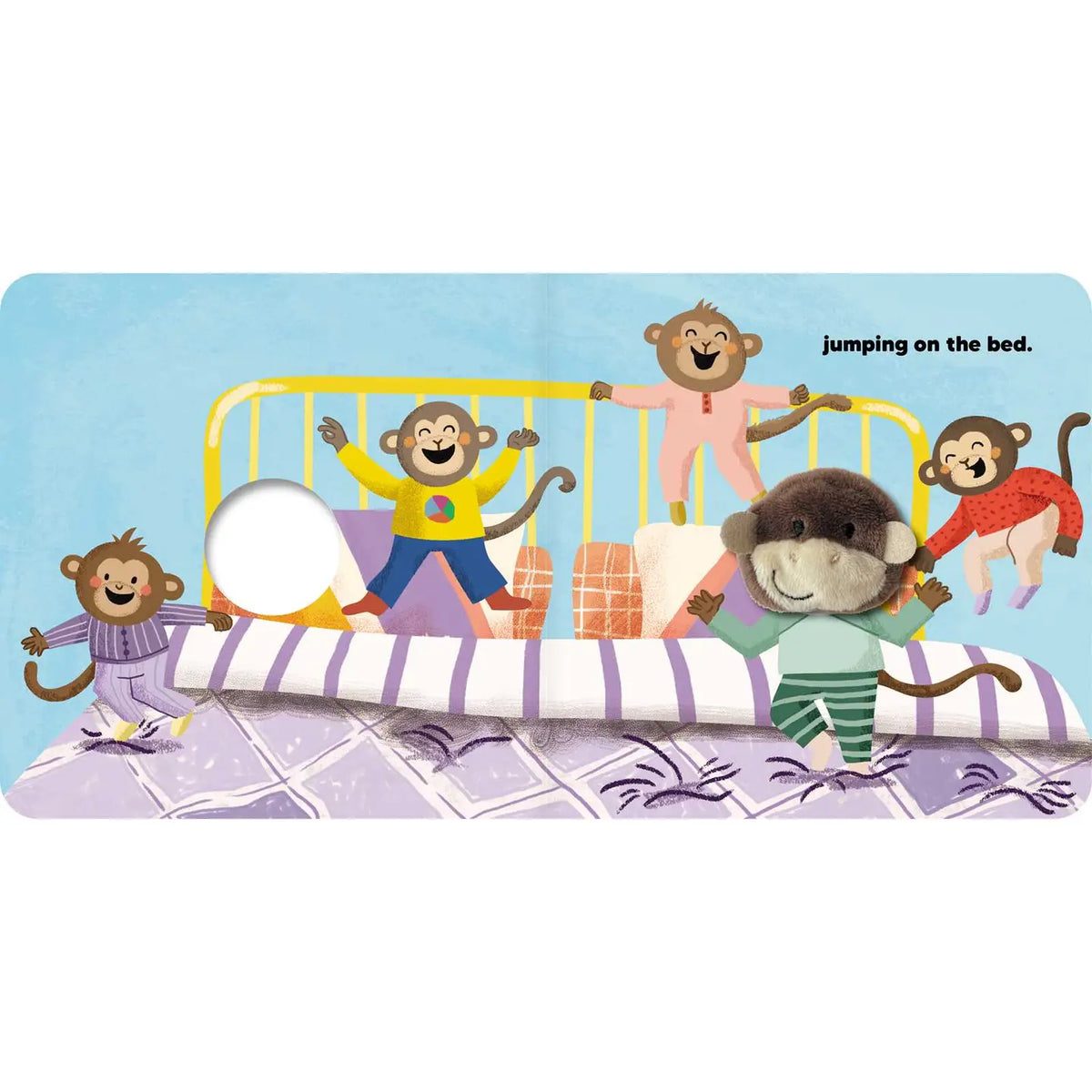 Five Cheeky Monkeys: Finger Puppet Book