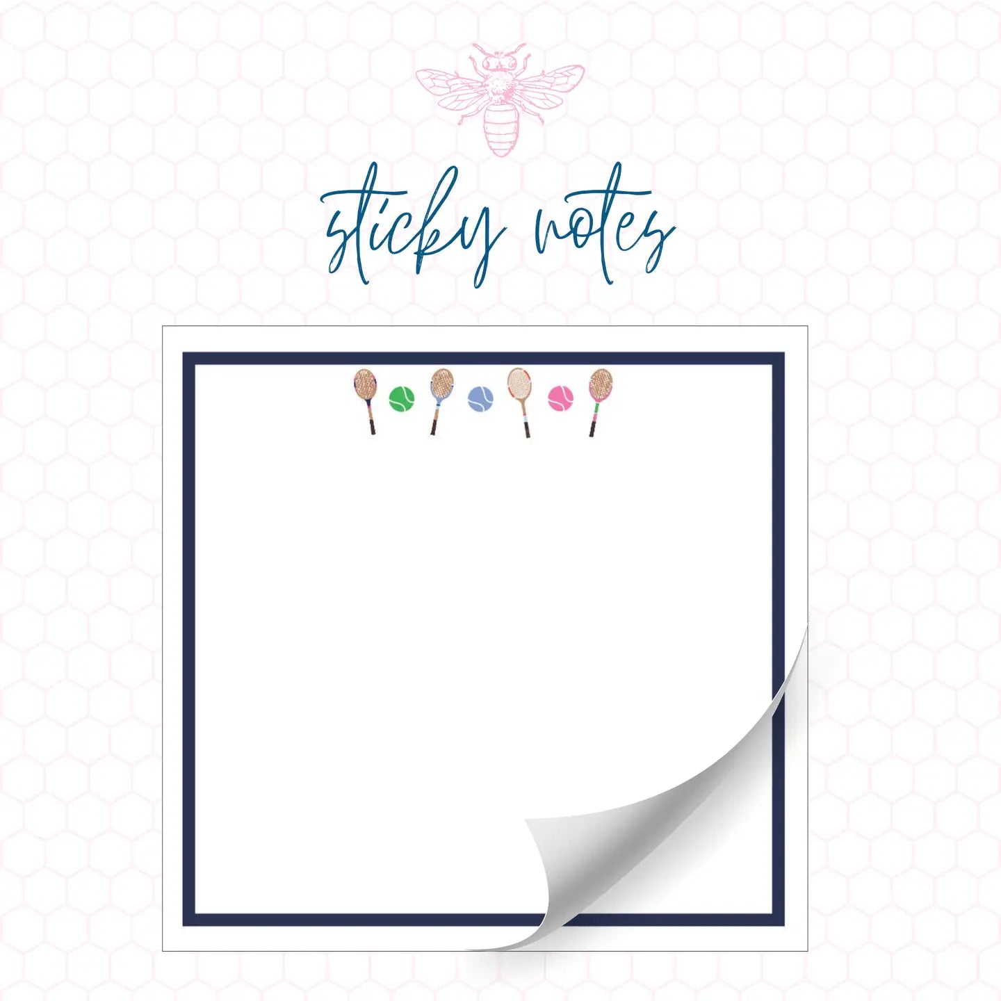 Sticky Notes | Vintage Tennis Racquet