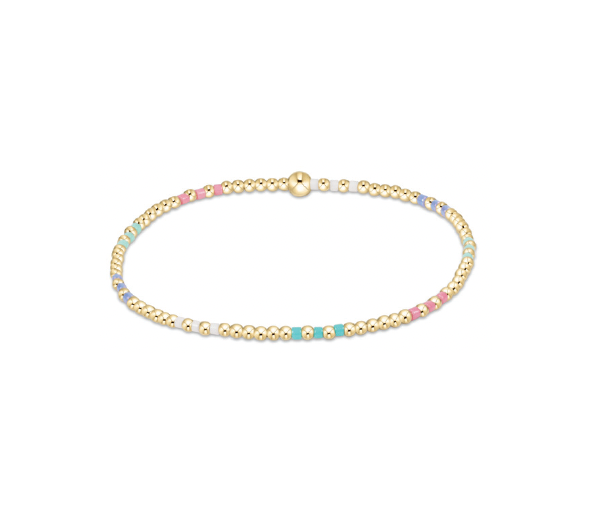 Hope Joy Pattern 2mm Bead Bracelet | Hot Mess