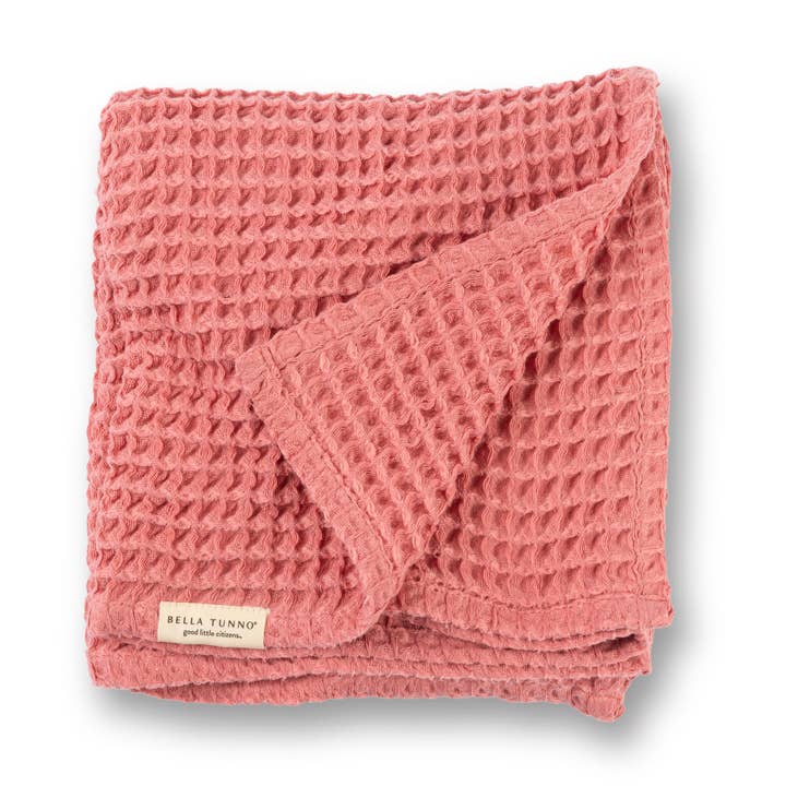 Waffle Baby Blanket | Watermelon Pink