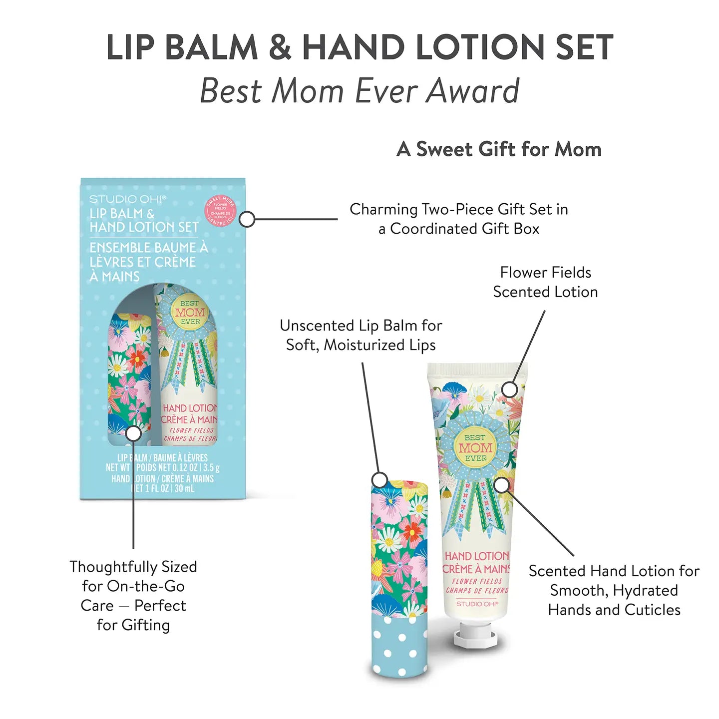 Lip Balm & Lotion Set | Best Mom Ever Award