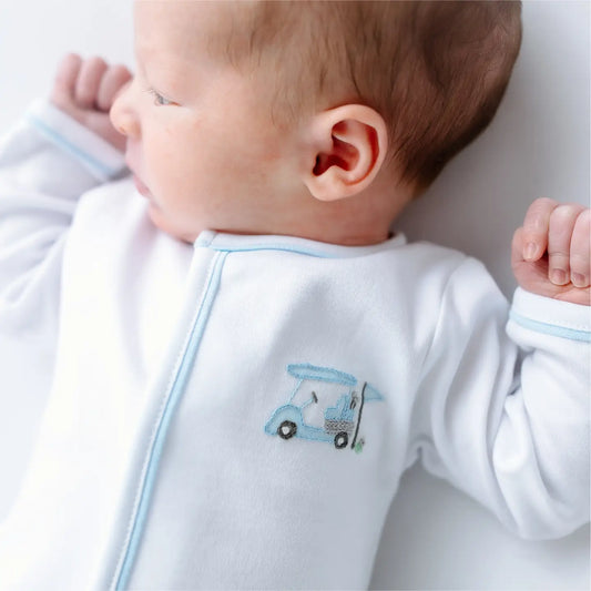 Little Golfer Footie | Light Blue