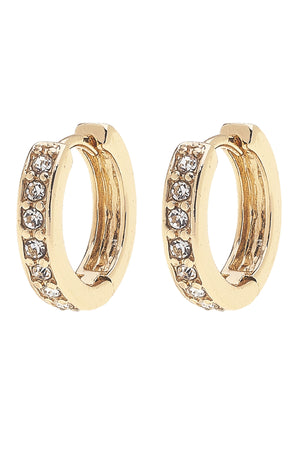 Mini Huggie Hoop Earrings | Blakely Pave