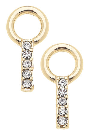 Huggie Charm | Set of 2 | Pave Baguette