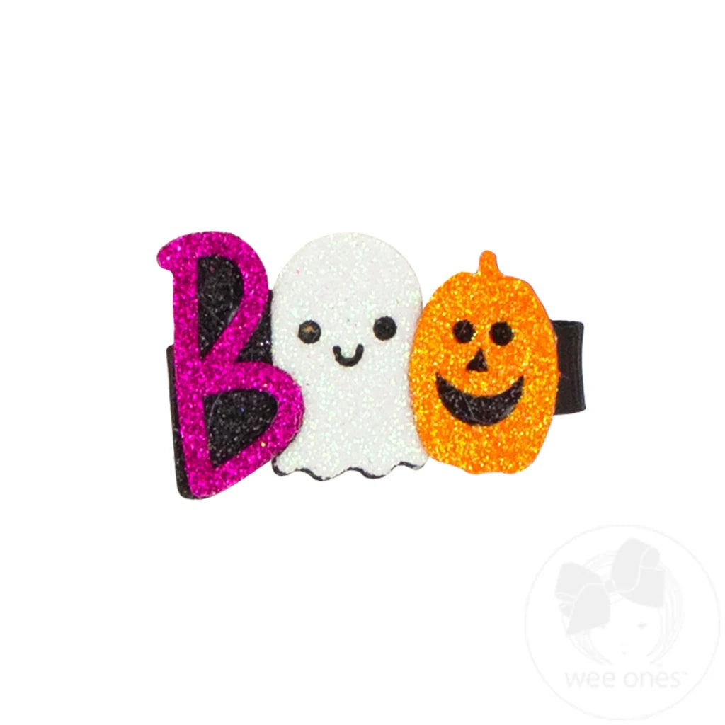 Halloween Glitter Hair Clip | Boo