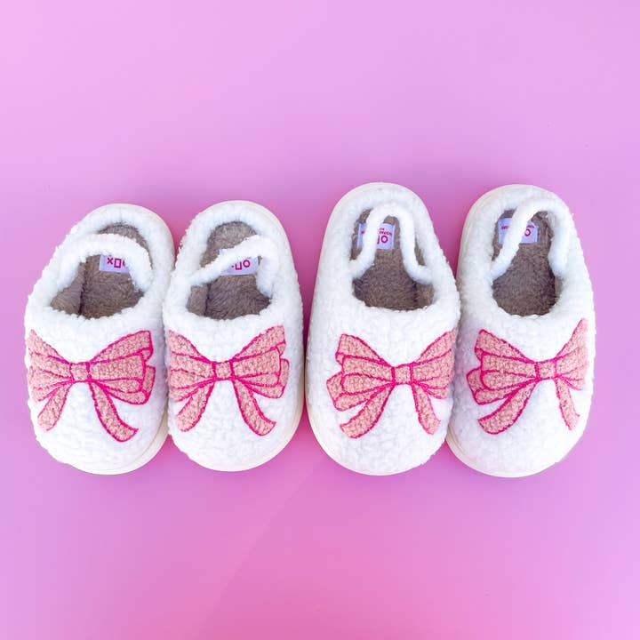 Kids Slippers | Pink Bow | Assorted Sizes