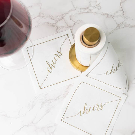 Cocktail Napkin Roll | Cheers | Golden Salute