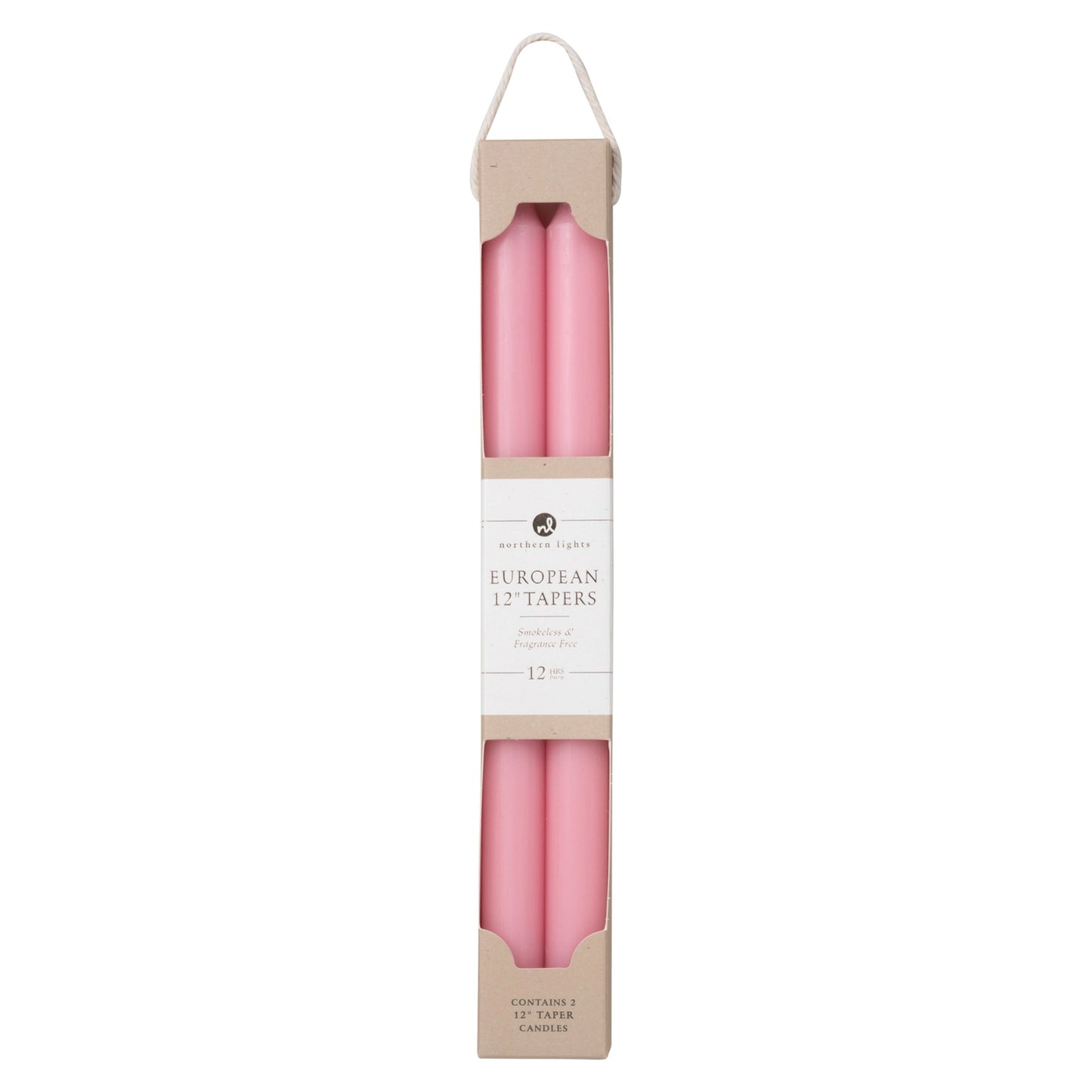 12" Taper 2pk | Soft Pink
