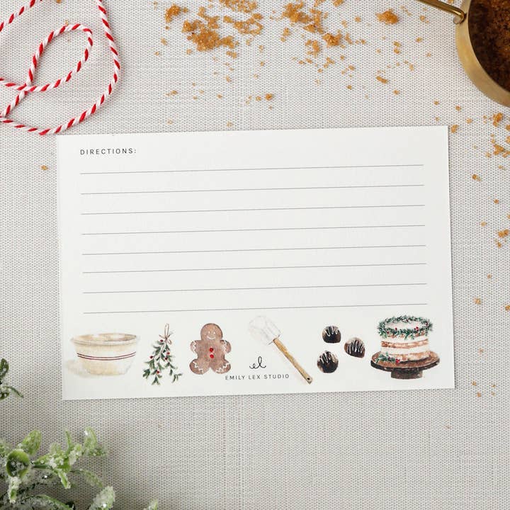 Christmas Baking Recipe Cards