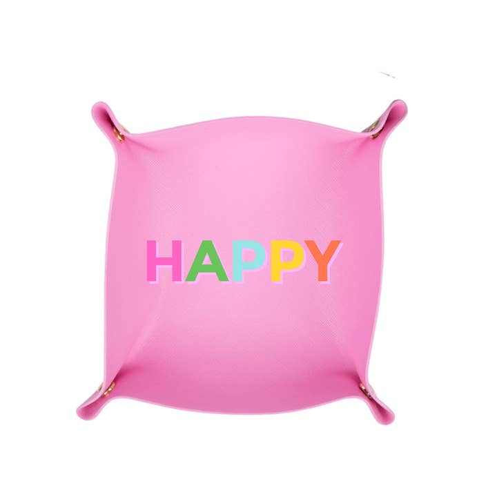 Pink Happy Trinket/Jewelry Catchall