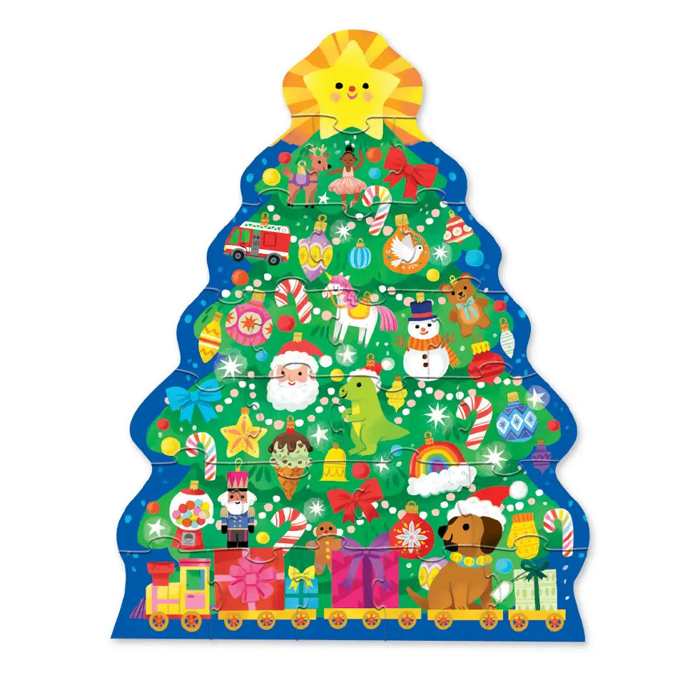 24-Piece Shaped Box Puzzle | Christmas Tree