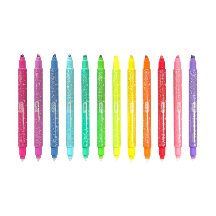 Glittery Erasable Markers | Make No Mistake!
