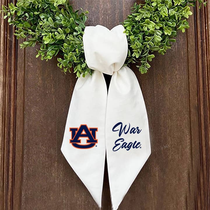 Embroidered Logo Wreath Sash | Auburn