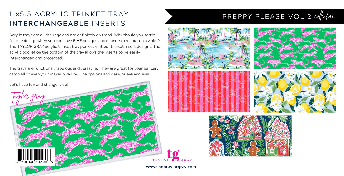 Acrylic Trinket Tray Inserts | Preppy Please Vol 2