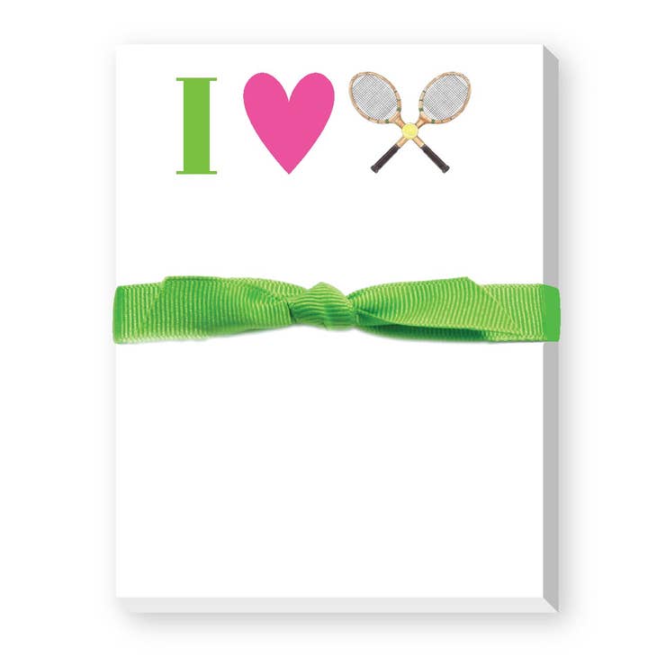 I Love Tennis Mini Notepads