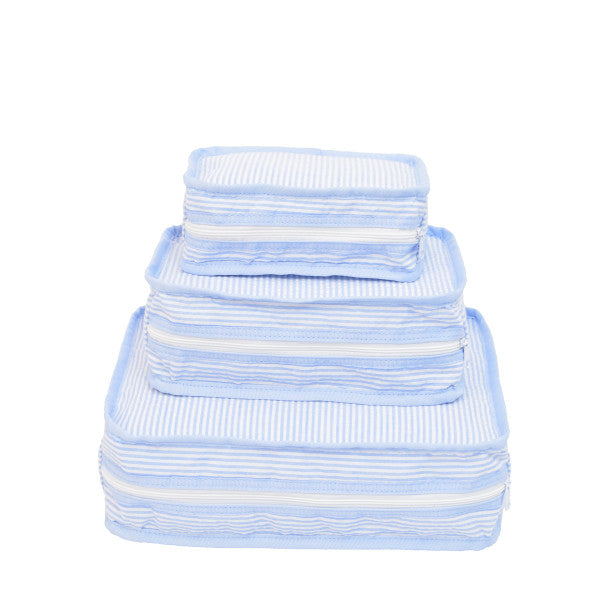 Stacking Set | Baby Blue Seersucker