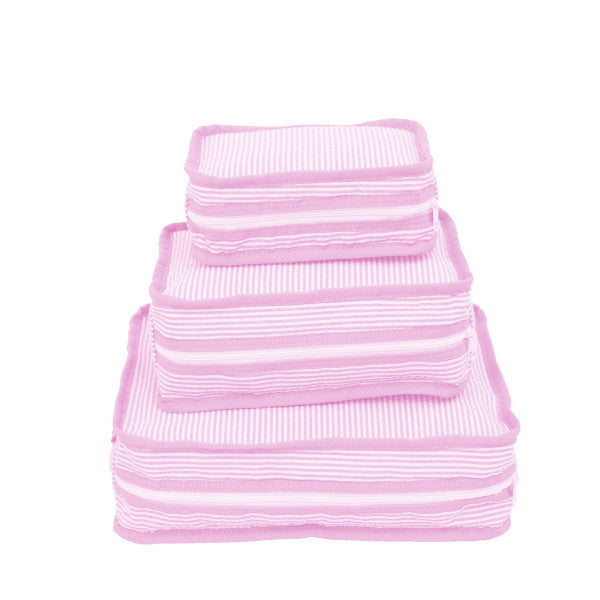 Stacking Set | Pink Seersucker