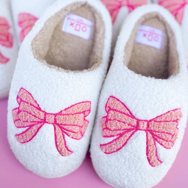 Slippers | Pink Bow | Assorted Sizes
