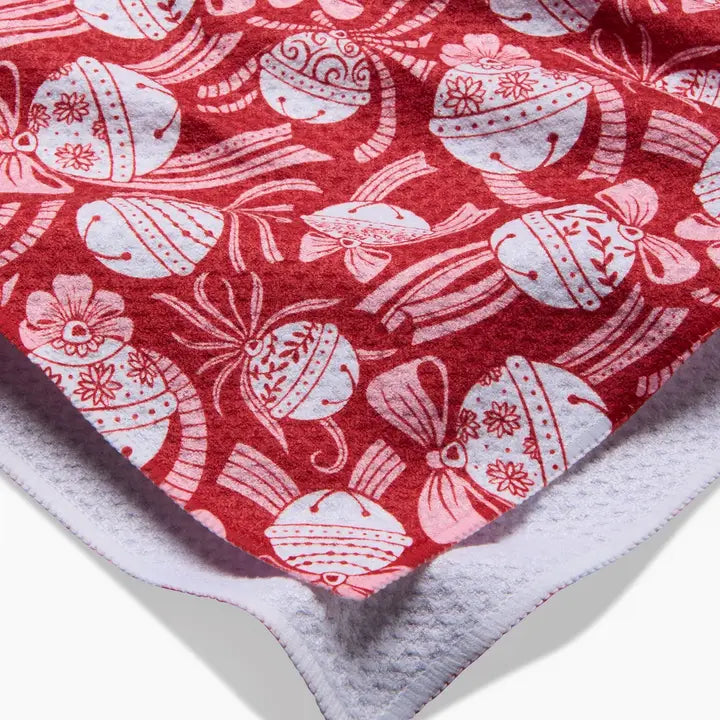 Tea Towel | Holiday Bells Bows