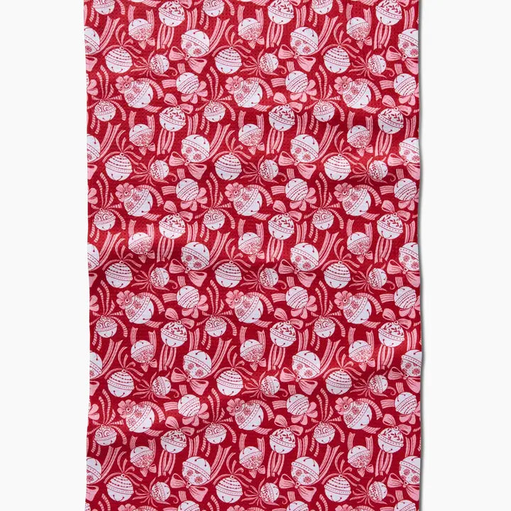 Tea Towel | Holiday Bells Bows