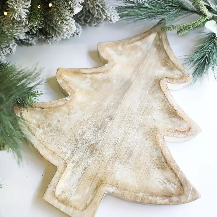 Large Wood Tray | White Tree