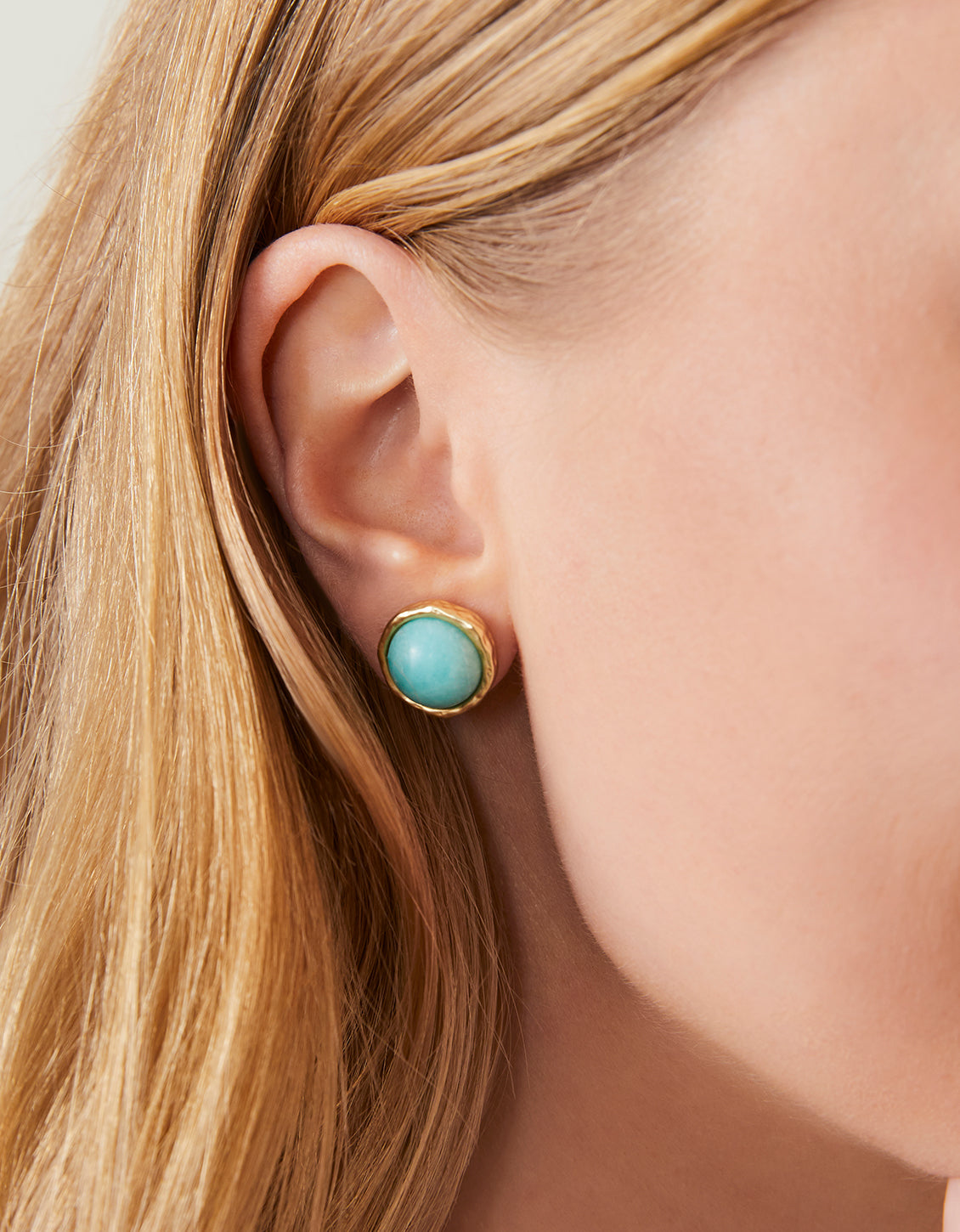 Bauble Stud Earrings Amazonite
