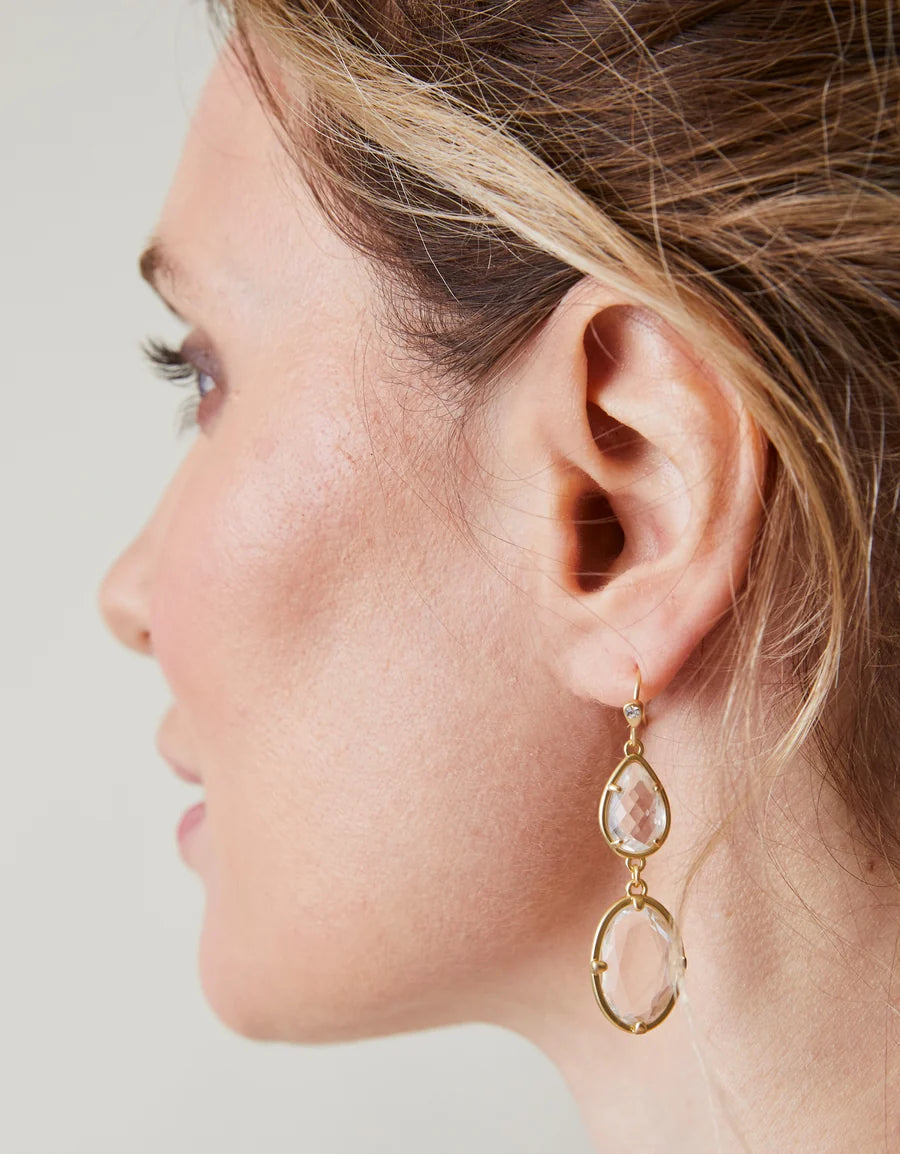Lagoon Earrings Crystal