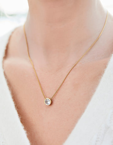 Lighthouse Necklace | 18“ Cubic Zirconia