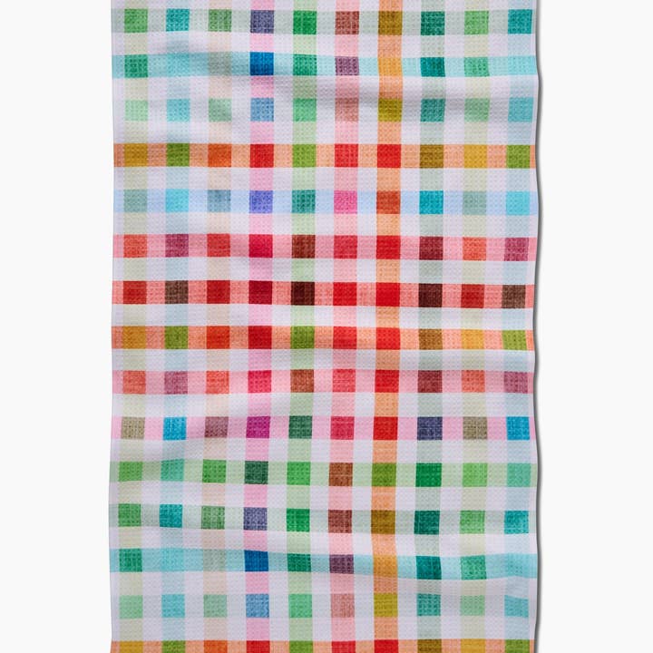 Tea Towel | Woven Spring Plaid