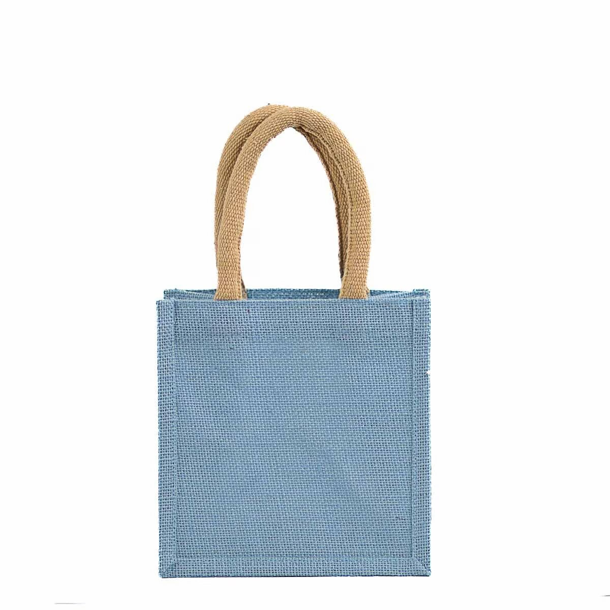 Jute Petite Gift Tote - Palace Blue