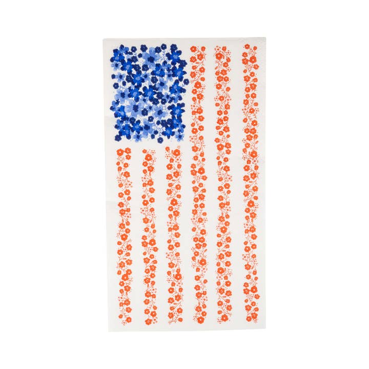 Guest Napkins | Floral Flag