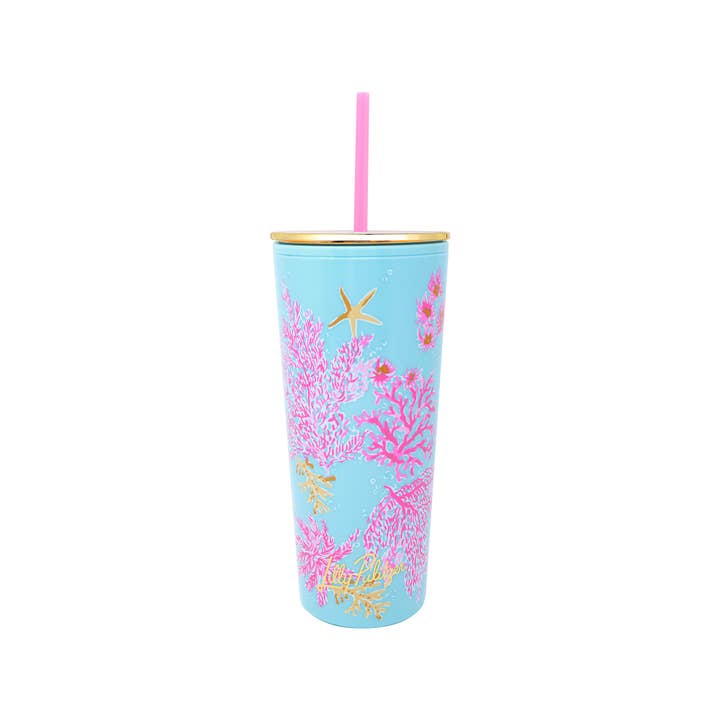 Tumbler with Straw | Royal Coral