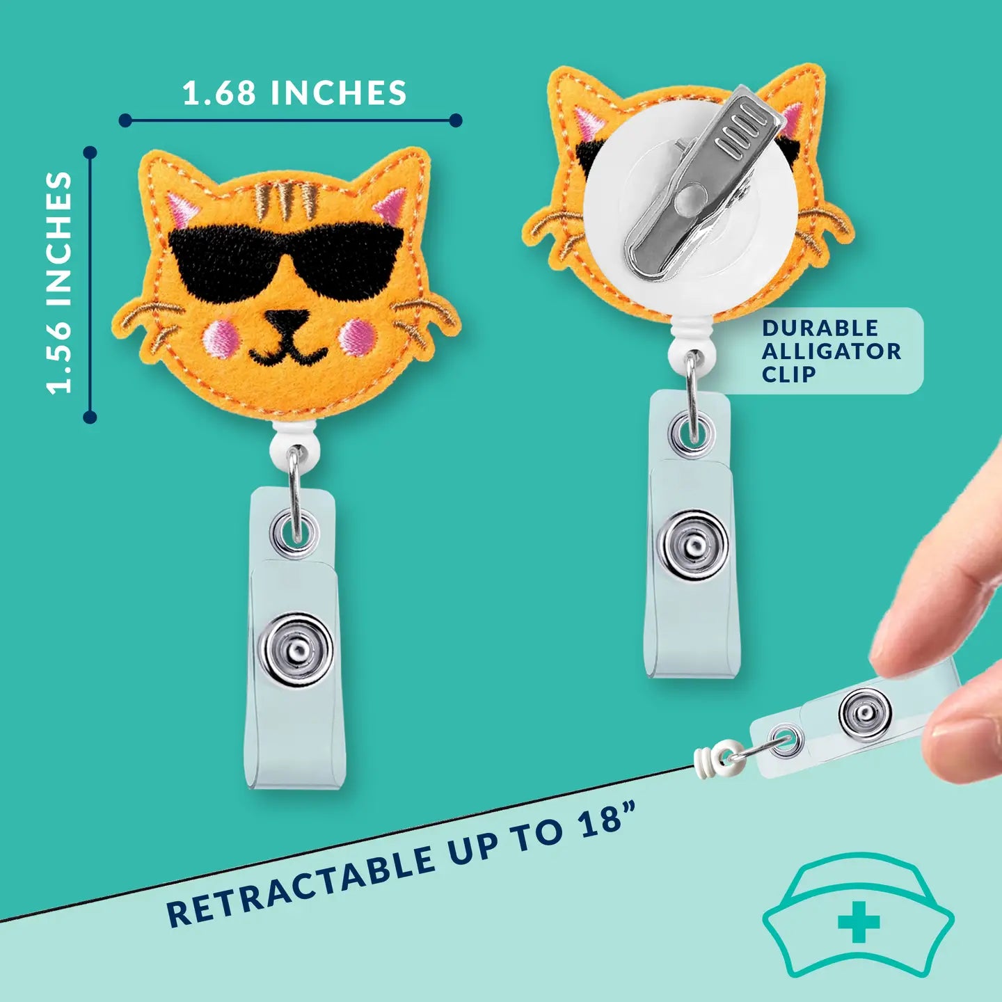 Cat | Nurse Badge Reel Holder