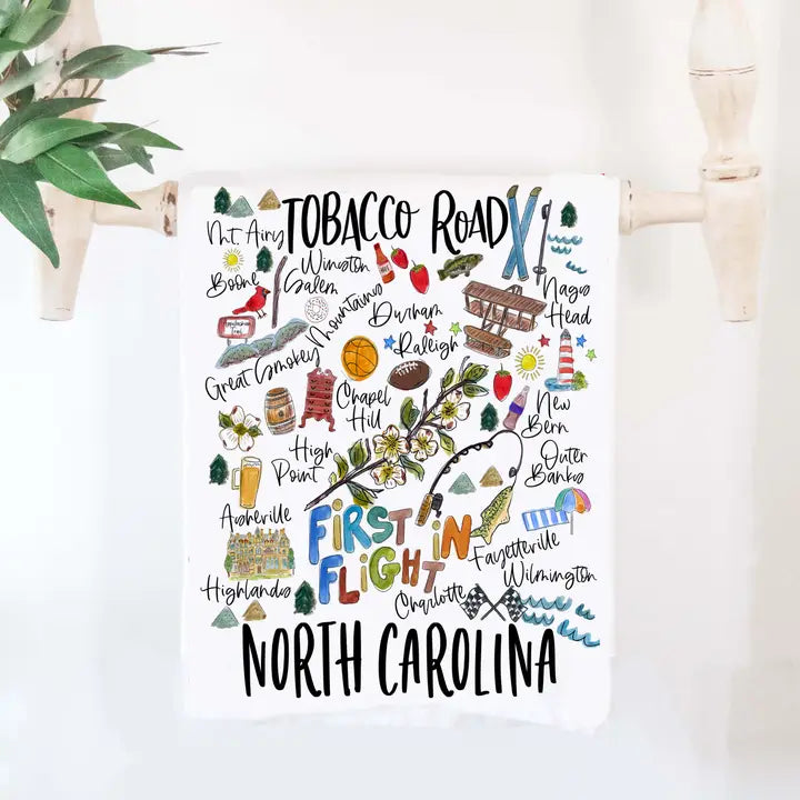 North Carolina Tea Towel
