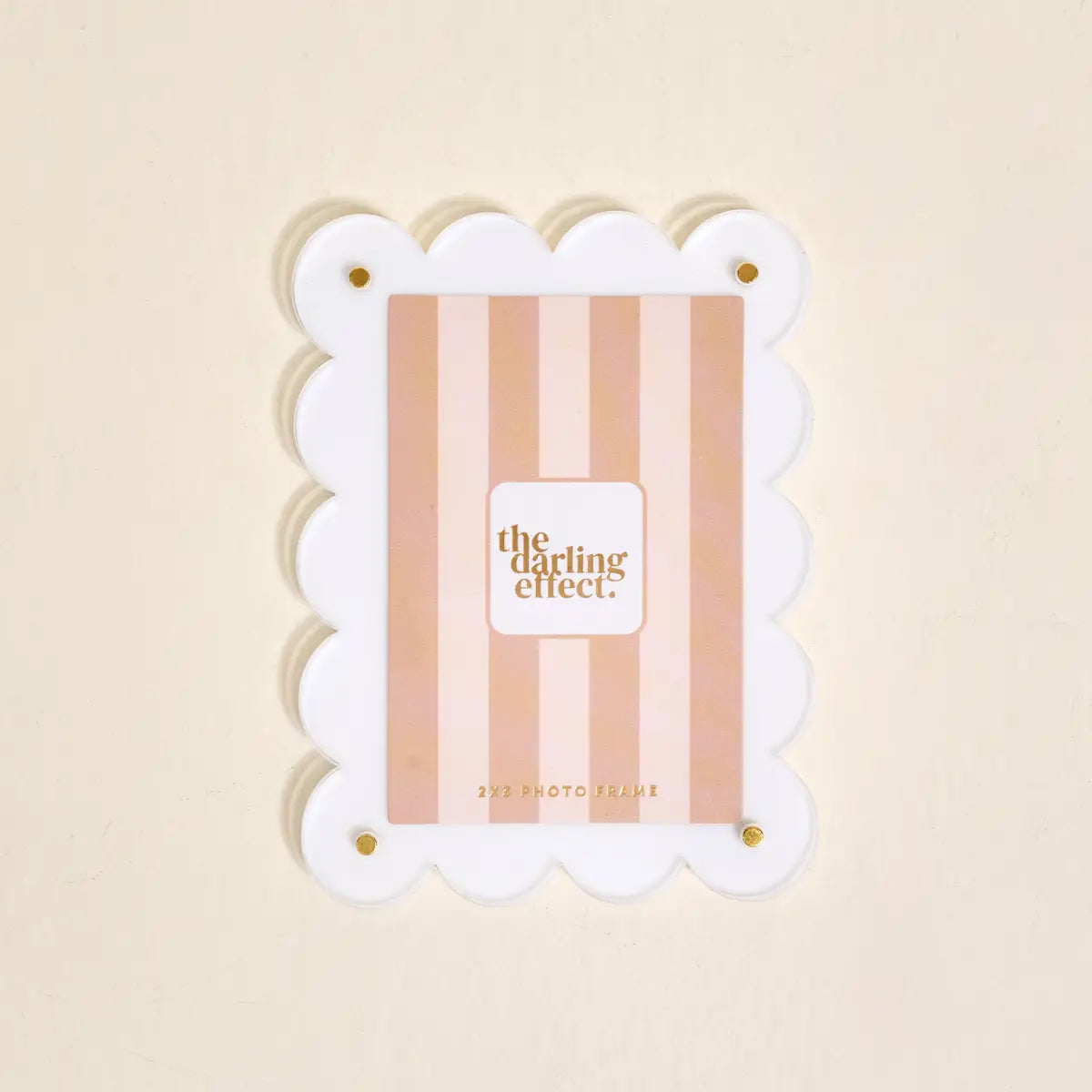 Mini Acrylic Picture Frame Magnet | White