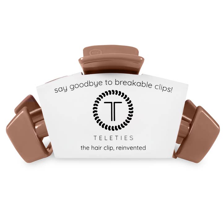 Teleties Claw Hair Clip | Hampton Bay | Mocha Mousse