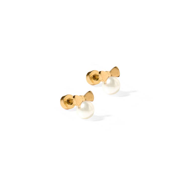 Screwback Stud Earrings | Heidi Pearl Bow