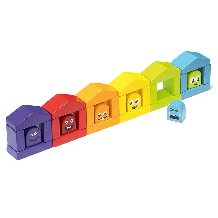 Cubika | Wooden Construction Set | Colorful Houses