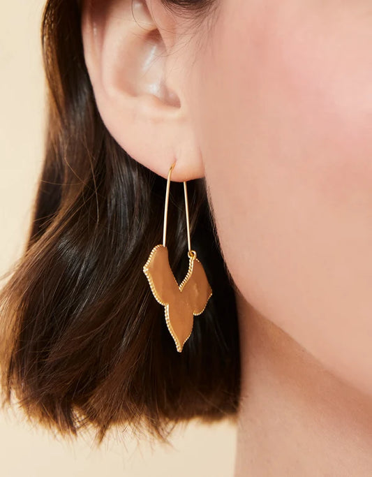 Richmond Hill Wire Hoop Earrings Gold