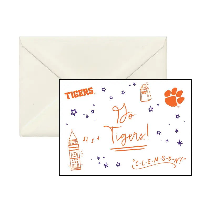 Clemson Confetti Boxed Notecards