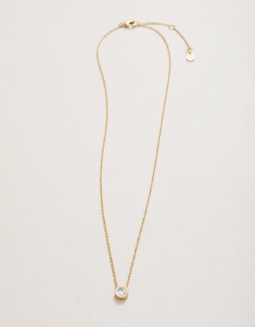 SLV Necklace 18” Ray of Hope/Gem