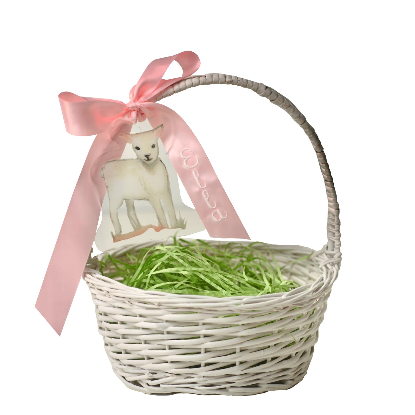 Easter Basket Ornament | Blue Lamb