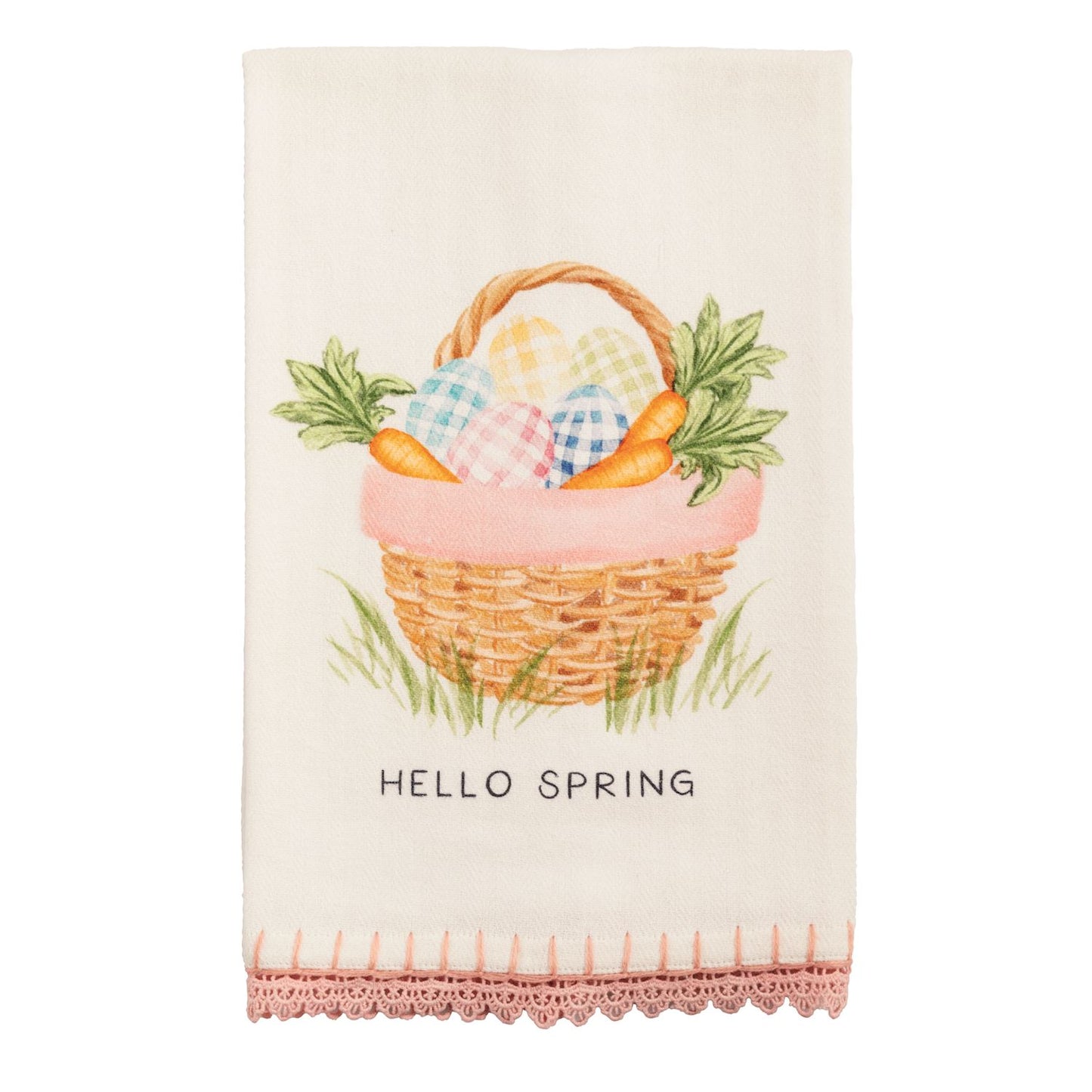 Hello Spring Trim Towel