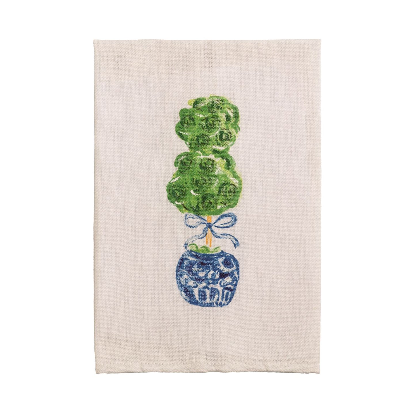 Painted Single Topiary Towel